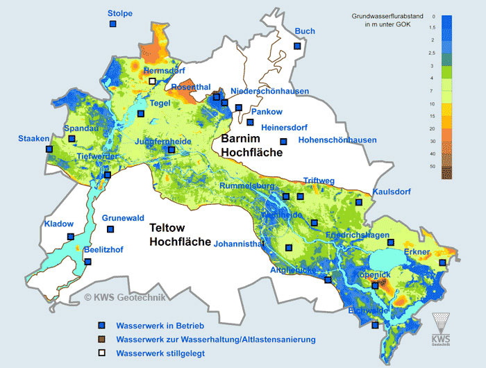Grundwasserflurabstand 1989